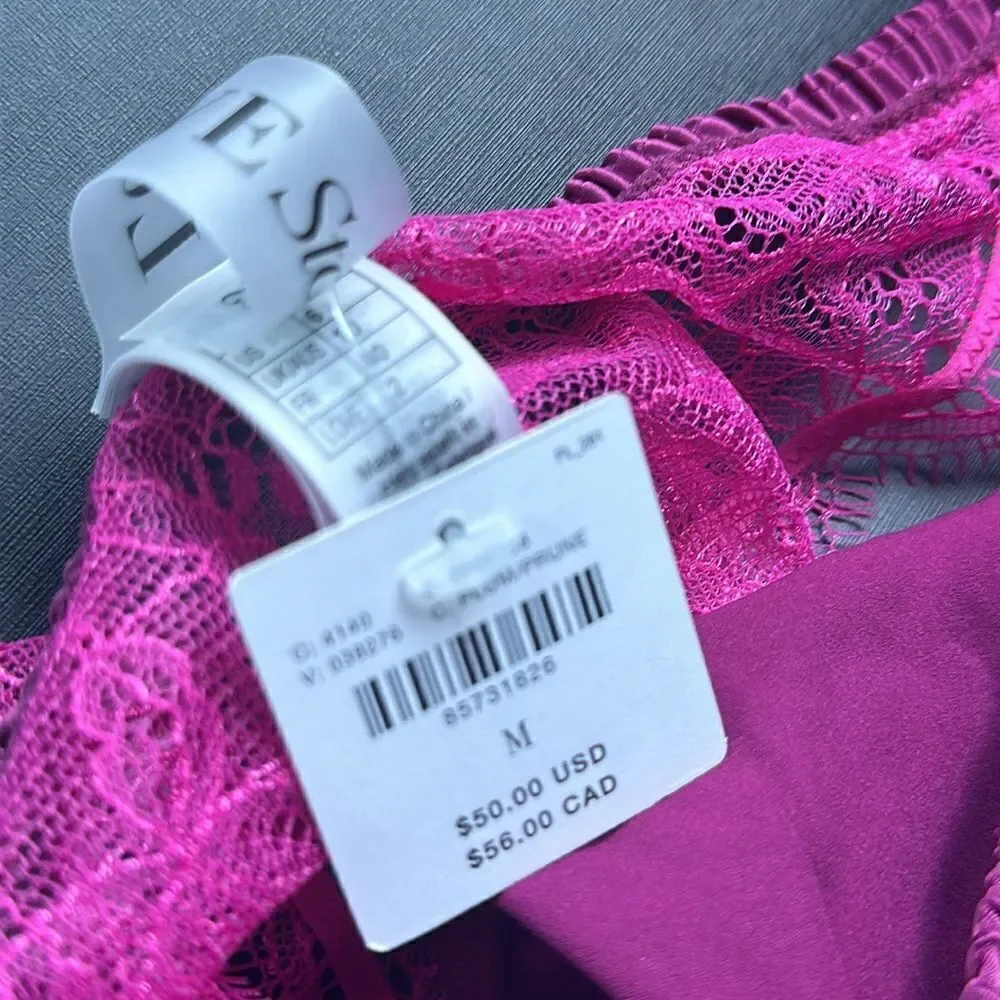 New Anthropologie x Love Stories Pink Lace Panty